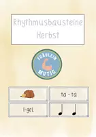 Vorschau - Stundenentwürfe - Rhythmusbausteine Herbst - Deckblatt