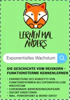 Vorschau - Arbeitsblätter - Die Entwicklung exponentieller Wachstumsprozesse: Die Reiskorngeschichte - Deckblatt