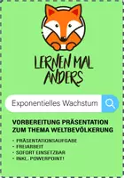 Vorschau - Präsentationen/Tafelbilder - Wachstum der Weltbevölkerung - Präsentationsaufgabe - Deckblatt