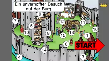 Vorschau - Arbeitsblätter - Interaktive Lesespurgeschichte Mittelalter Burg - Seite 3