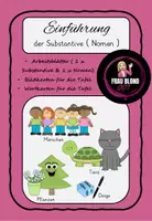 Vorschau - Arbeitsblätter - Einführung der Substantive (Nomen) - Deckblatt