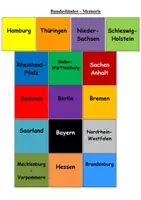 Vorschau - Spiele - Bundesländer Memory - Deckblatt