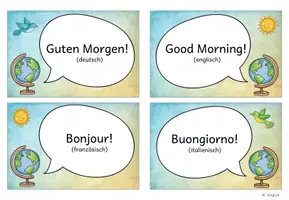 Vorschau - Poster - Begrüßung auf verschiedenen Sprachen - Seite 1