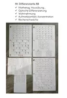 Vorschau - Arbeitsblätter - M: Ziffernschreibkurs, Wahrnehmung, Konzentration - Deckblatt