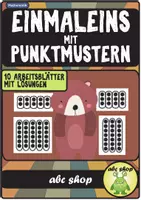 Vorschau - Arbeitsblätter - Einmaleins mit Punktmustern und Lösungen - Deckblatt
