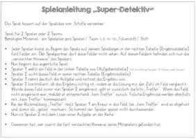 Vorschau - Arbeitsblätter - Materialpaket: Super-Detektiv - Seite 2