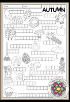 Vista previa - Hojas de trabajo - Autumn / Fall - Vocabulary Worksheet - Portada