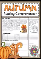 Vista previa - Hojas de trabajo - It's Autumn - Reading Comprehension (for 5th grade) - Portada