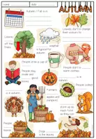 Vista previa - Hojas de trabajo - Autumn / Fall - Poster + Worksheets (3-times differentiated) - página 2
