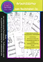 Vorschau - Spiele - Arbeitsblätter zum Buchstaben Oo in Druckschrift für den Schreiblehrgang - Deckblatt