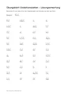Vorschau - Arbeitsblätter - Übungsblatt Oxidationszahlen bestimmen - Seite 1