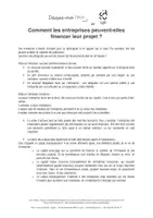 Aperçu - Fiches - Les sources de financement des entreprises. - Page 1