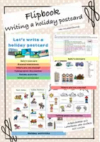 Vorschau - Spiele - Flipbook - Writing a holiday postcard - Deckblatt