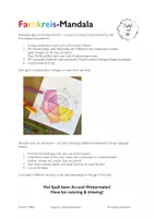 Vorschau - Mal- und Bastelvorlagen - FarbkreisMandala / ColorWheelMandala - Seite 1