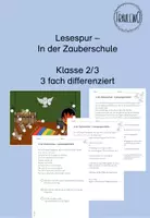 Vorschau - Arbeitsblätter - Lesespur Zauberschule - Klasse 2/3 - Deckblatt