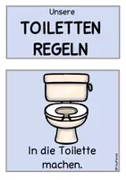 Vorschau - Poster - Toilettenregeln, Toilettentürschilder - Deckblatt