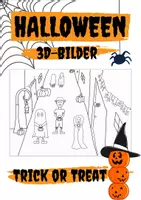 Vorschau - Mal- und Bastelvorlagen - Halloween 3D-Wackelfiguren-Bild "Trick or Treat" - Seite 1