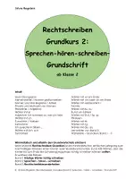 Vorschau - Arbeitsblätter - Rechtschreiben Grundkurs 2 - Grundschrift Probeseite Wiewörter ab Kl. 2 - Deckblatt