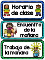 Vista previa - Decoración del aula - Horario de Clase - página 2