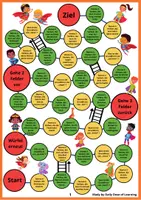 Vorschau - Spiele - Verben-Spiel - Spielerisch die Verben lernen + BONUS-Spielfiguren - Seite 1