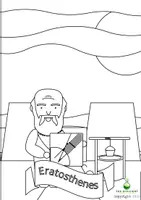 Vorschau - Mal- und Bastelvorlagen - 13 Eratosthenes Ausmalvorlag - Wissenschaftler*innen im Laufe der Jahrhunderte - Deckblatt
