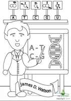 Vorschau - Mal- und Bastelvorlagen - 29b Watson Ausmalvorlag - Wissenschaftler*innen im Laufe der Jahrhunderte - Deckblatt