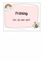Vorschau - Arbeitsblätter - Klettmappe: Artikel zuordnen - Frühling - Seite 1