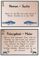 Vorschau - Stationenlernen - Wortarten : Nomen Polargebiet-Werkstatt - Seite 2