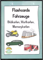 Vorschau - Bildkarten - Bildkarten, Memorykarten, Wortkarten zum Thema Fahrzeuge - Deckblatt