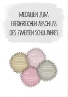 Vorschau - Poster - Medaillen für das Schuljahresende der 2. Klasse - Deckblatt