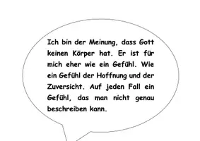 Vorschau - Text - Sprechblasen zu Gottesvorstellungen Klasse 5 6 - Seite 2