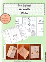 Vorschau - Arbeitsblätter - Mini Lapbook - Jahreszeit Winter - Deckblatt