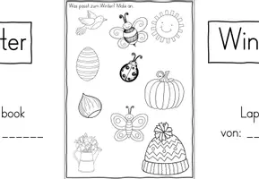Vorschau - Arbeitsblätter - Mini Lapbook - Jahreszeit Winter - Seite 3