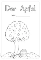 Vorschau - Arbeitsblätter - Der Apfel - Deckblatt (Mappenführung) - Seite 2
