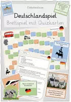 Vorschau - Arbeitsblätter - Materialpaket Deutschland (ABs und Vorschlag für eine Lerntheke mit dem Schwerpunkt Kartenarbeit & Deutschlandbrettspiel) - Seite 1