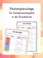 Vorschau - Anderer Materialtyp - Wochenplan-Vorlage 2022 für Deinen Wochenplanunterricht - Deckblatt