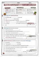 Vorschau - Arbeitsblätter - Reflexive & emphatic pronouns and ”each other“ • AB mit Musterlösung - Seite 1