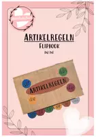 Vorschau - Merkblätter - DaZ DaF - Flipbook Artikelregeln - Deckblatt