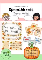 Vorschau - Fördermaterial/Inklusion - Sprechkreis zum Thema Herbst - Deckblatt