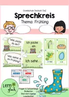 Vorschau - Fördermaterial/Inklusion - Sprechkreis zum Thema Frühling - Deckblatt