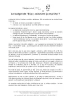 Aperçu - Fiches - L’élaboration du budget de l’Etat. - Page 2