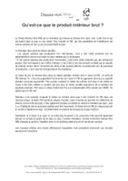 Aperçu - Fiches - Qu’est-ce que le Produit Intérieur Brut ? - Page 2