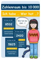 Vorschau - Spiele - MATERIALPAKET Zahlenraumerweiterung - Ich habe ... Wer hat ...? - Seite 1