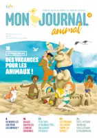 Aperçu - Autre type de ressources - Mon journal animal #8 / Des vacances pour les animaux - Page de couverture
