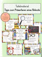 Vorschau - Poster - Tafelmaterial - Tipps zum Präsentieren/ Referat/ Vortrag - Deckblatt