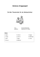 Vorschau - Anderer Materialtyp - Heiteres Krippenspiel in Reimen als Mini-Theaterstück - Deckblatt