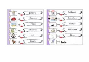 Vorschau - Spiele - Partnerlesekarten Wörter 6 - Seite 2