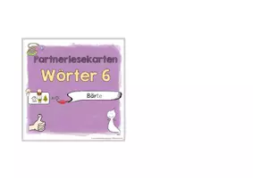 Vorschau - Spiele - Partnerlesekarten Wörter 6 - Seite 3