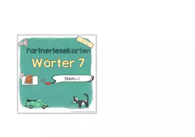 Vorschau - Spiele - Partnerlesekarten Wörter 7 - Seite 3