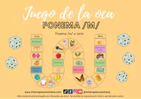 Vista previa - Juegos / Gamificación - Juego de mesa fonema m - Portada